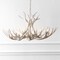 Jonathan Y Eldora 36" 8-Light Rustic Farmhouse Adjustable Resin Antler LED Chandelier, Beige JYL6319B - alternate 2