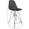 Leisuremod Cresco Acrylic Barstool - Modern ABS Plastic Counter Stool with Steel Legs & Footrest, 2PK CRBL-30TBL2 - alternate 2