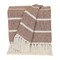 Homeroots Burnt Orange Woven Cotton Striped Throw Blanket 478684 - alternate 3