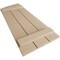Ekena Millwork Rough Sawn 3 Board Joined Board-n-Batten w/Elliptical Top Faux Wood Shutters, 16 1/2W x 76H, PR SHUBJL16X76RSPR - alternate 2