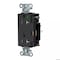 Hubbell Wiring Device-Kellems Straight Blade Receptacle, 5-20R, 20 A, 125V AC, 2 Pole, 3 Wire, Surface Mount, Grounded HBL2182STBKTR - alternate 1