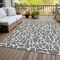 Homeroots 5' X 8' Gray And Ivory Geometric Washable Indoor Outdoor Area Rug 599287 - alternate 2