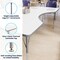 Flash Furniture Wren 72 in x 48 in Kidney Adjustable Height Activity Table, Thermal Laminate Top, Standard Legs, White XU-A4872-KIDNY-WHT-T-A-GG - alternate 2