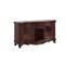 Homeroots 65in Brown Cherry Cabinet Enclosed Storage TV Stand with Bookcase 347032 - alternate 1