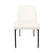 Manhattan Comfort Loft Metal Vegan Leather Side Chair in Ivory - Set of 2 DC1533-3 - alternate 2