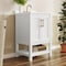 Flash Furniture Vega 24in. Vanity w/Sink, Soft Close Doors & Open Shelf, Carrara Marble, Gold Hardware, White/White FS-VEGA24-WH-HDGLD-GG - alternate 2