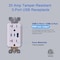 Energetic Lighting White 20 amp Tamper Resistant Duplex Outlet with USB-A, USB-C Charger EUR-52TACC20 - alternate 2