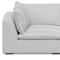 Homeroots 124in Gray Fabric Wood Sofa 641065 - alternate 2