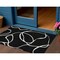 Homeroots 3' X 5' Black And Ivory Abstract Washable Indoor Outdoor Area Rug 597457 - alternate 1
