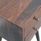 Homeroots 22" Walnut Solid Wood Square Two Drawer Nightstand 651530 - alternate 2
