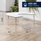 Flash Furniture Commercial Adjustable Height Horseshoe Activity Table-Standard Legs in White XU-A6066-HRSE-WHT-T-A-GG - alternate 2