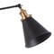 Jonathan Y Rover 7" Classic Industrial Metal Adjustable Arm LED Wall Sconce, Black/Brass Gold JYL7462A - alternate 2