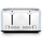 Redmond 4-Slice Extra Wide Slot 1650W Stainless Steel Toaster in Light Blue ST006LBUSNP - alternate 2