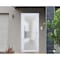 Vdomdoors Front Exterior Prehung FiberGlass Door Frosted Glass / Manux 8102 White Silk / Office Commercial an MANUX8102EXD-WS-W36 x H80-LH - alternate 2