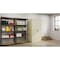Hirsh Storage Cabinet, 72 in H, 36 in W, 24 in D, Recessed Twist, Keyed, Putty, 4 Shelves 22007 - alternate 2