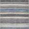 Homeroots 8' X 10' Denim Blue Beige And Taupe Striped Washable Indoor Outdoor Area Rug 618259 - alternate 2