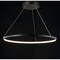 Jonathan Y Brice 23.75" Modern Contemporary Metal Round Integrated LED Pendant, Matte Black JYL7203A - alternate 2