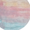 Homeroots 8' Salmon And Beige Round Abstract Washable Indoor Outdoor Area Rug 610963 - alternate 2