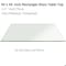 Fab Glass And Mirror 30in x 50in Rectangle 1/2in in Thick Tempered Flat Edge Radius Corners Glass Table Top Clear T-30x50REC12THFLTE - alternate 1