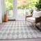 Homeroots 3' X 5' Beige Geometric Washable Indoor Outdoor Area Rug 577007 - alternate 2
