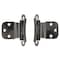 Brixwell Inset Face Mount Self Closing Cabinet Hinges For Kitchen, Home Hardware 3/8in Polished Chrome Pair BXB628297 - alternate 2