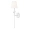 Z-Lite Claudelle 1-Light Wall Sconce, 5.75 in W x 24 in H, Textured White 4014-1SA-TW - alternate 1