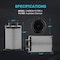 Ipower HealSmart 4 Inch 195 CFM Exhaust Inline Duct Fan Vent Booster Blower Upgrade Carbon Filter and 8 Fe GLFANXHKSETINLLT4D8C - alternate 2