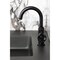 Kingston Brass One-Handle 1-Hole Bathroom Faucet with Knurled Handle, Deck Plate, and Push Pop-Up Drain KSD2210RKZ - alternate 2