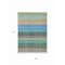 Homeroots 9' X 12' Sage Teal Blue And Tan Striped Washable Indoor Outdoor Area Rug 614831 - alternate 3