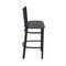Holland Bar Stool Co 30" Stationary Bar Stool, Black Wrinkle, Canter Storm Seat 40030BW004 - alternate 2