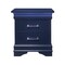 Homeroots 24" Blue Wood Lighted Two Drawer Nightstand 482397 - alternate 1