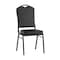 Flash Furniture HERCULES Series Crown Back Stacking Banquet Chair in Black Vinyl - Black Frame FD-C01-B-BK-VY-GG - alternate 1