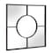 Homeroots 24" Graphite Metal Square Framed Accent Mirror 401205 - alternate 2