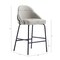 Manhattan Comfort Gracie Counter Stool  in Stone and Black - Set of 3 3-CS019-BST - alternate 2