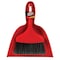 Libman Dustpan with Whisk Broom, 12 in L, 10 in W, Polypropylene, Red 906 - alternate 2