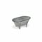 Homeroots 5" Gray Metal Hand Painted Decorative Tub Tabletop Sculpture 399643 - alternate 2