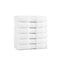 Arkwright Home Egyptian Cotton Washcloth 13x13 White - Pack of 6, 6PK P-EGYP-1313-WH - alternate 1