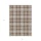 Homeroots 10' X 14' Brown Beige And Gold Plaid Washable Indoor Outdoor Area Rug 597098 - alternate 2