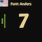 Aacc Self-Adhesive Vinyl Number: 7, Size: 10 in. Color: Gold Font: Anders, 24PK AACC-Anders-N7-Gold-I10x24 - alternate 1
