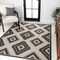 Jonathan Y Lior Geometric Moroccan Diamond Black/Cream 3 ft. x 5 ft. Indoor/Outdoor Area Rug TSN202A-3 - alternate 2