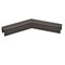 Cr Laurence Matte Black 135 Degree Horizontal Corner for 11 Gauge Low Profile Cap Railings GRL107H3MBL - alternate 1