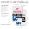 Signmission Air Conditioning Repair & Service, Vinyl Decals Only 24 Inch x 36 Inch, Vinyl Decal, 2PK DSB-2436-2PACK-AirConditioningRepair&Ser - alternate 2