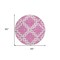 Homeroots 8' Blush And Ivory Round Geometric Washable Indoor Outdoor Area Rug 593752 - alternate 2