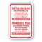 Signmission No Trespassing Violators Will Be Prosecuted In Acc Aluminum, 18" H, A-1824-24910 A-1824-24910 - alternate 1