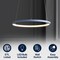 Jonathan Y Brice 15.75" Modern Contemporary Metal Round Dimmable Integrated LED Pendant, Blue JYL7202D - alternate 2