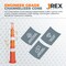 Jrex Safety 42 in Orange Channelizer Cone with (4) 4 in Engineer Grade Sheeting CHO42-JR-4-EG - alternate 2