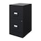 Space Solutions 14.25 in W 2 Drawer Premier Vertical File Cabinet, Black 21644 - alternate 2