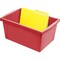 Storex Medium Classroom Storage Bin, Red 61483U06C - alternate 2