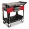 Rubbermaid Commercial Polypropylene, 330 lb Load Capacity, 2 Shelves, 19.25" W FG618000BLA - alternate 1
