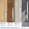 Amerock Carrione 10-1/16 inch 256mm Center-to-Center Marble White/Black Bronze Cabinet Pull BP36664MWBBR - alternate 2